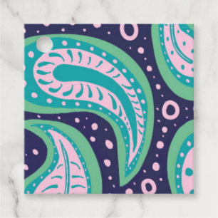 Customisable Paisley Favour Tags