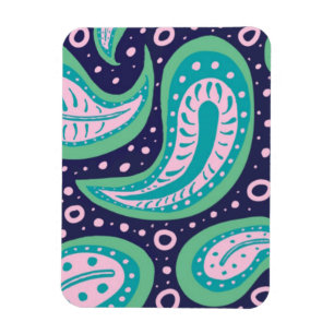 Customisable Paisley Magnet