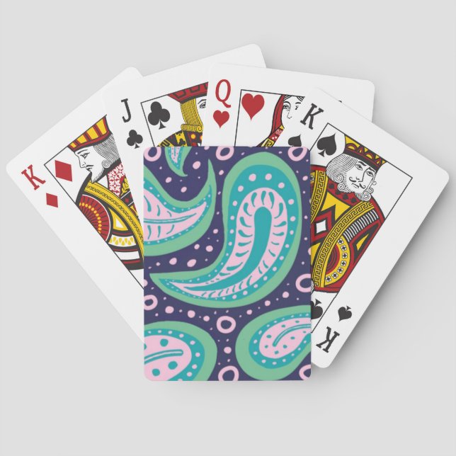 Customisable Paisley Playing Cards (Back)