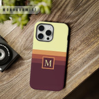 Customisable Pale Yellow Dark Brown Colour Block