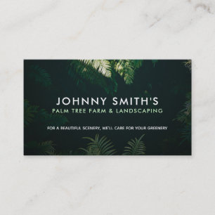 Customisable Palm Tree Farm Business Cards