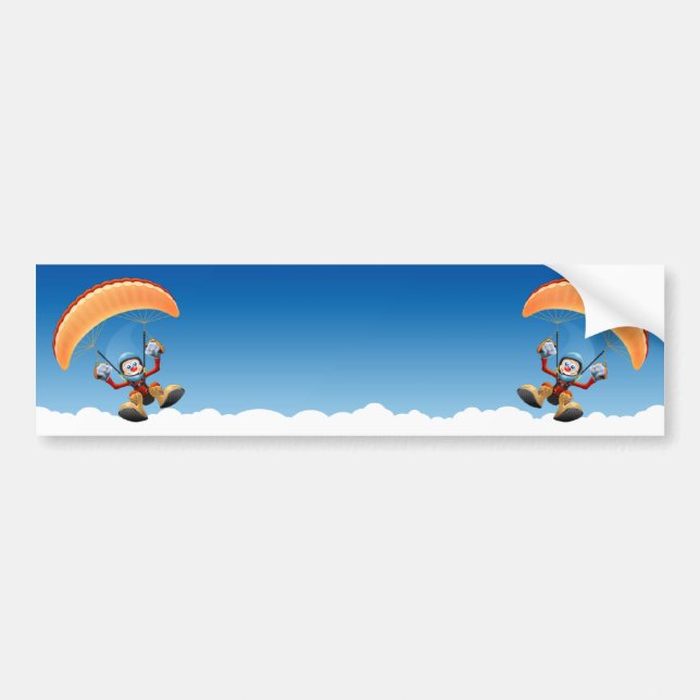 Customisable Paraglider Bumper Sticker (Front)