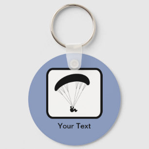 Customisable Paraglider Logo Key Ring