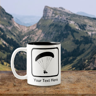 Customisable Paraglider Logo Two-Tone Coffee Mug
