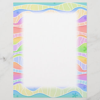 Customisable PASTEL RAINBOW STRIPES FLYER