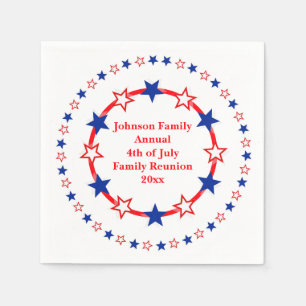Customisable Patriotic Party Essentials Napkin