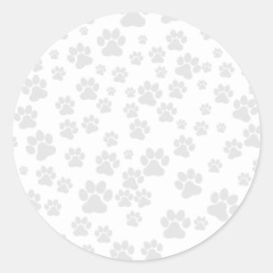 Customisable paw print sticker