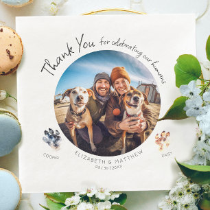 Customisable Paw-tograph Photo with Your Dogs Napkin