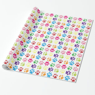 Customisable Paws Wrapping Paper