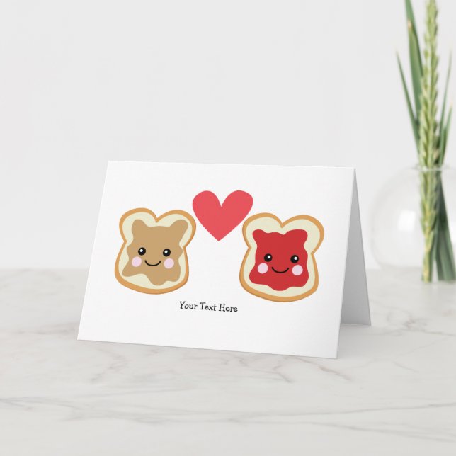 Customisable PB & J Holiday Card (Front)