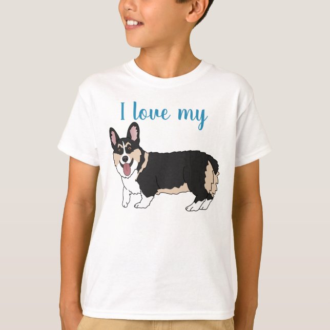 Customisable Pembroke Welsh Corgi  T-Shirt (Front)