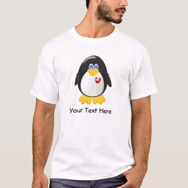 Customisable Penguin T-Shirt (Front)
