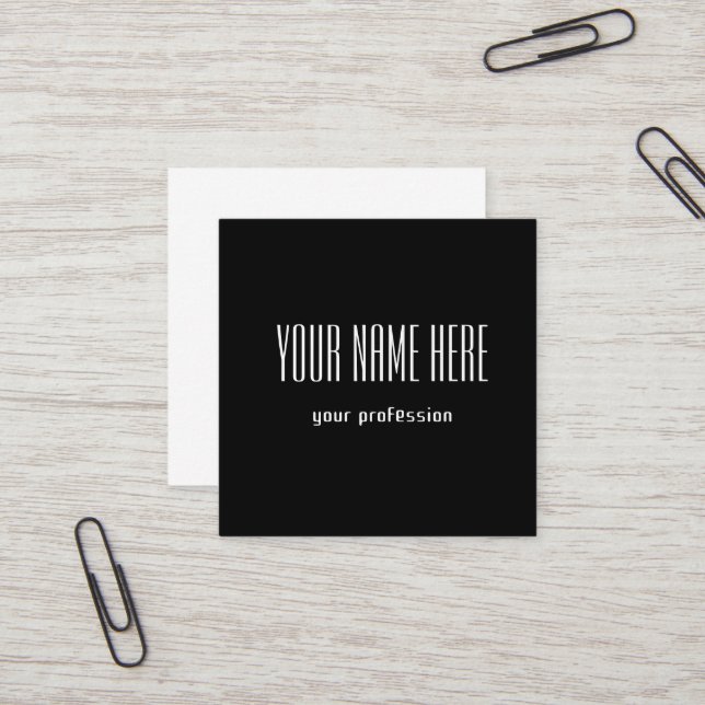 Customisable personal business card (Front/Back In Situ)
