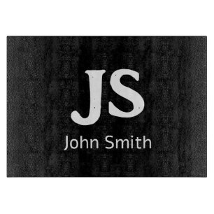 Customisable personal initials cutting board