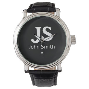 Customisable personal initials watch