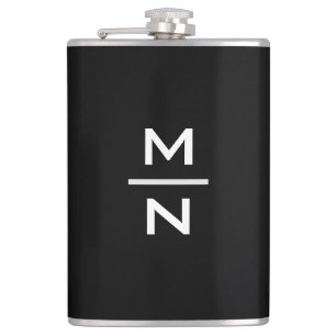Customisable personal monogram hip flask
