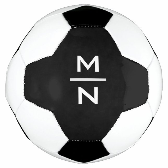 Customisable personal monogram soccer ball (Front)