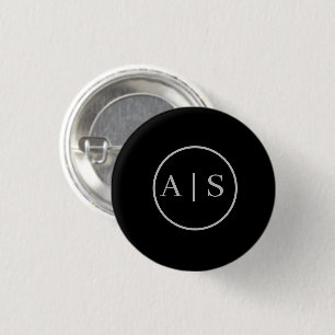 Customisable personal name 3 cm round badge