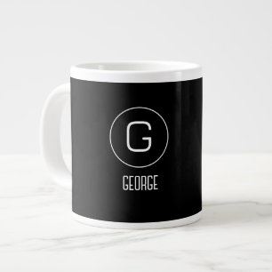 Customisable personal name logo  large coffee mug