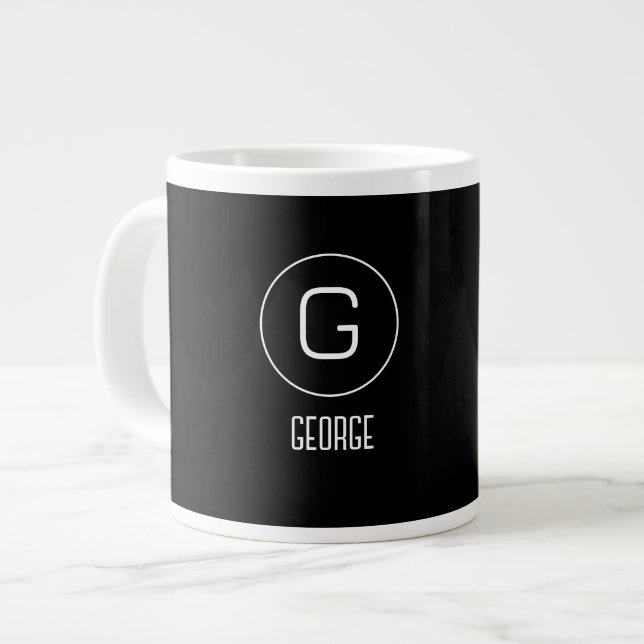 Customisable personal name logo  large coffee mug (Front Left)
