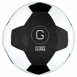 Customisable personal name logo soccer ball