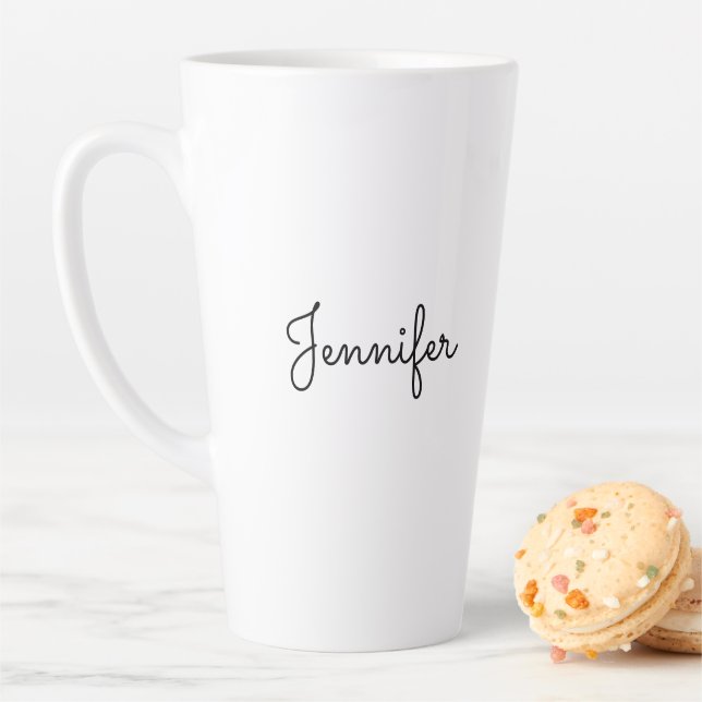 Customisable personal name, Personal name Latte Mug (In Situ)