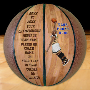 Customisable Personalised Basketball PHOTO, TEXT