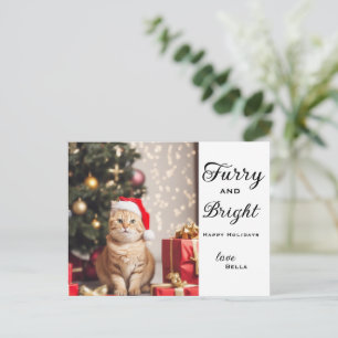 Customisable Personalised Pet Photo Christmas Card