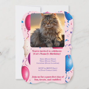  Customisable Pet Birthday Invitation 