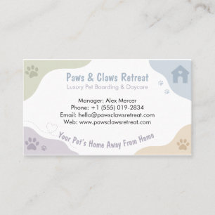 Customisable Pet Boarding Pet Hotel Business Card