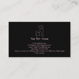 Customisable Pet/ Dog themed Business card