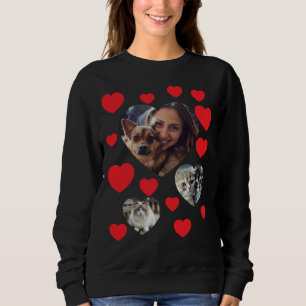 Customisable Pet Lover's Sweatshirt with Red Heart