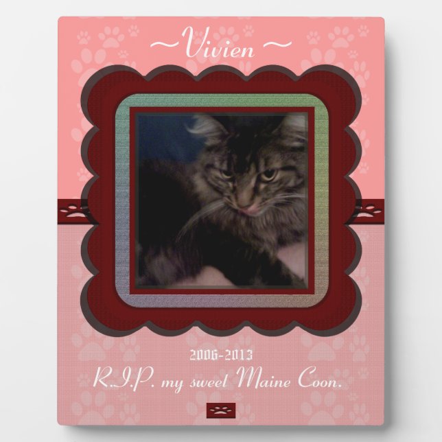 Customisable Pet Memorial  Plaque (Front)