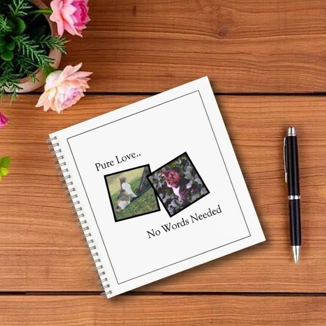 Customisable Pet Notebook (Fully customizable spiral notebook with photos for pet lovers)
