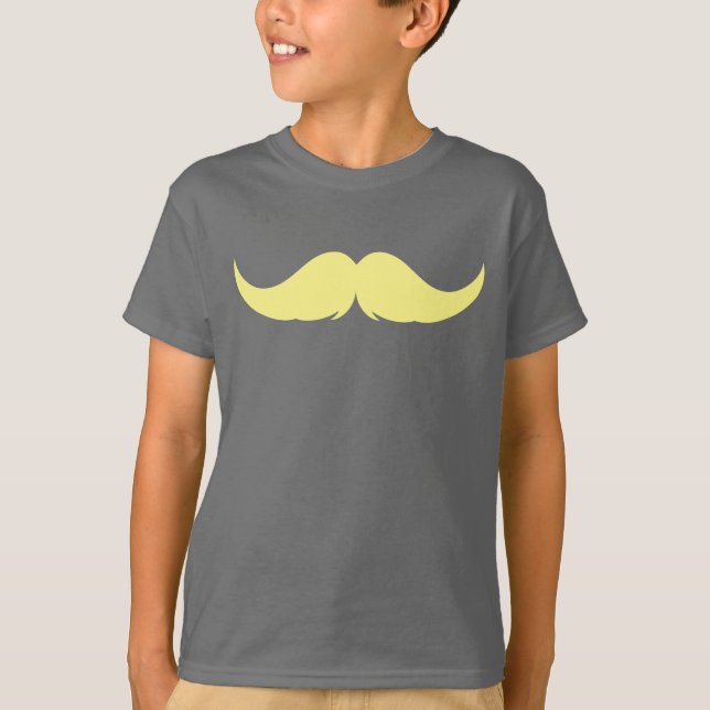 Customisable Petite Handlebar Moustache T-Shirt (Front)