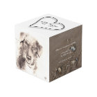 Customisable Pets memorial Photo Cube add poem