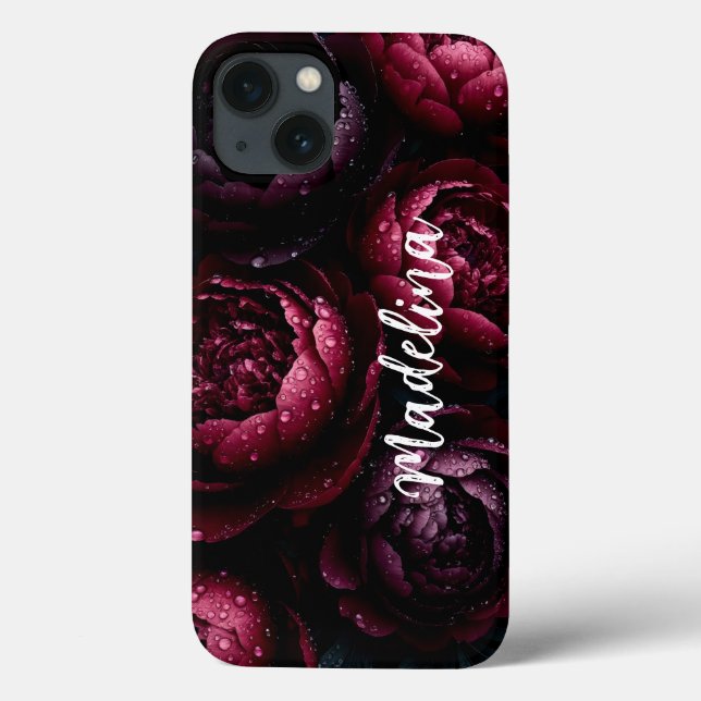 Customisable phone case single colour add your nam (Back)