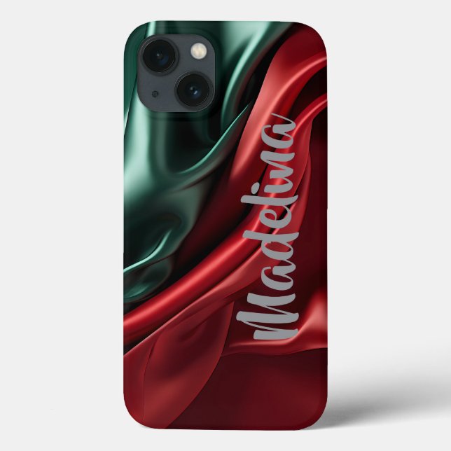Customisable phone case single colour add your nam (Back)