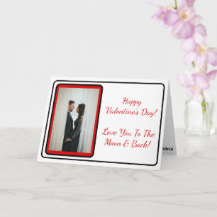 Customisable Photo and Text Valentine's Day Card