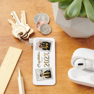Customisable Photo Class of 202X Graduation Key Ring