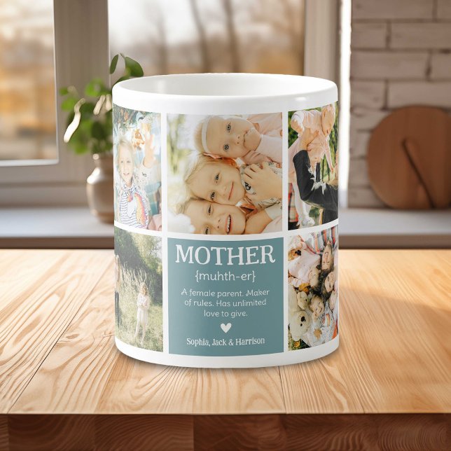 Customisable Photo Collage Mother Definition Coffee Mug (Creator Uploaded)