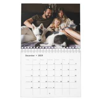 Customisable Photo Family Calendar