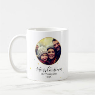 Customisable photo frame festive ornament accent coffee mug