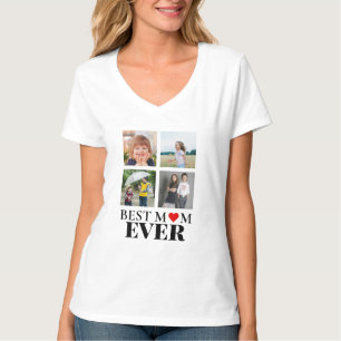 Customisable Photo Grid Simple Design T-Shirt