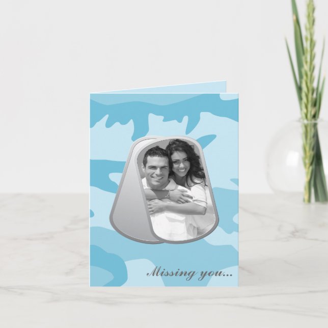 Customisable Photo in Dog Tags Card (Front)