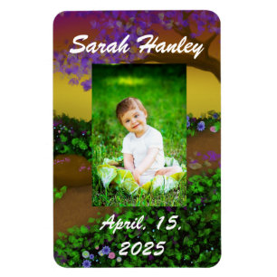 Customisable Photo Magnet, Magic Forest Magnet