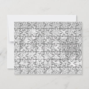 Customisable Photo "Mock" Puzzle Card-63 pieces