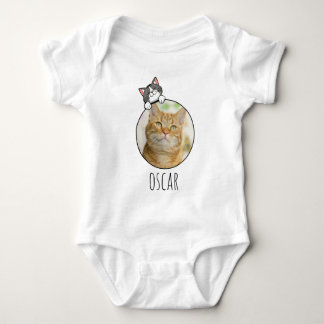 Customisable  Photo+Name Baby Bodysuit