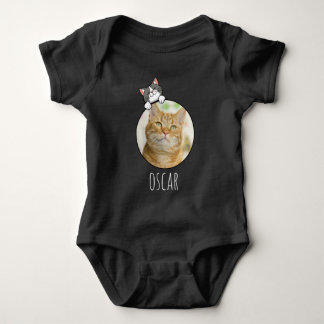 Customisable  Photo+Name Baby Bodysuit