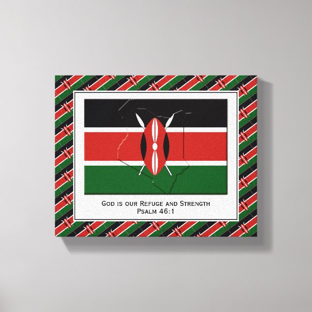 Customisable Photo | Patriotic | KENYA FLAG Canvas Print (Front)